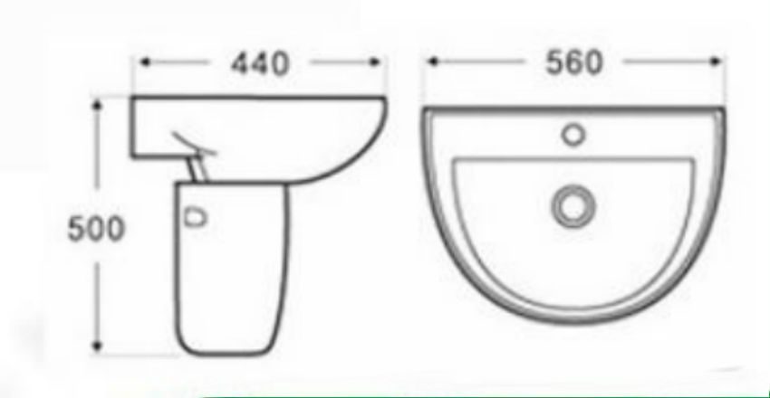Chậu rửa mặt Sumika B-449