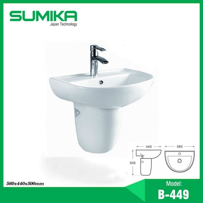 Chậu rửa mặt Sumika B-449