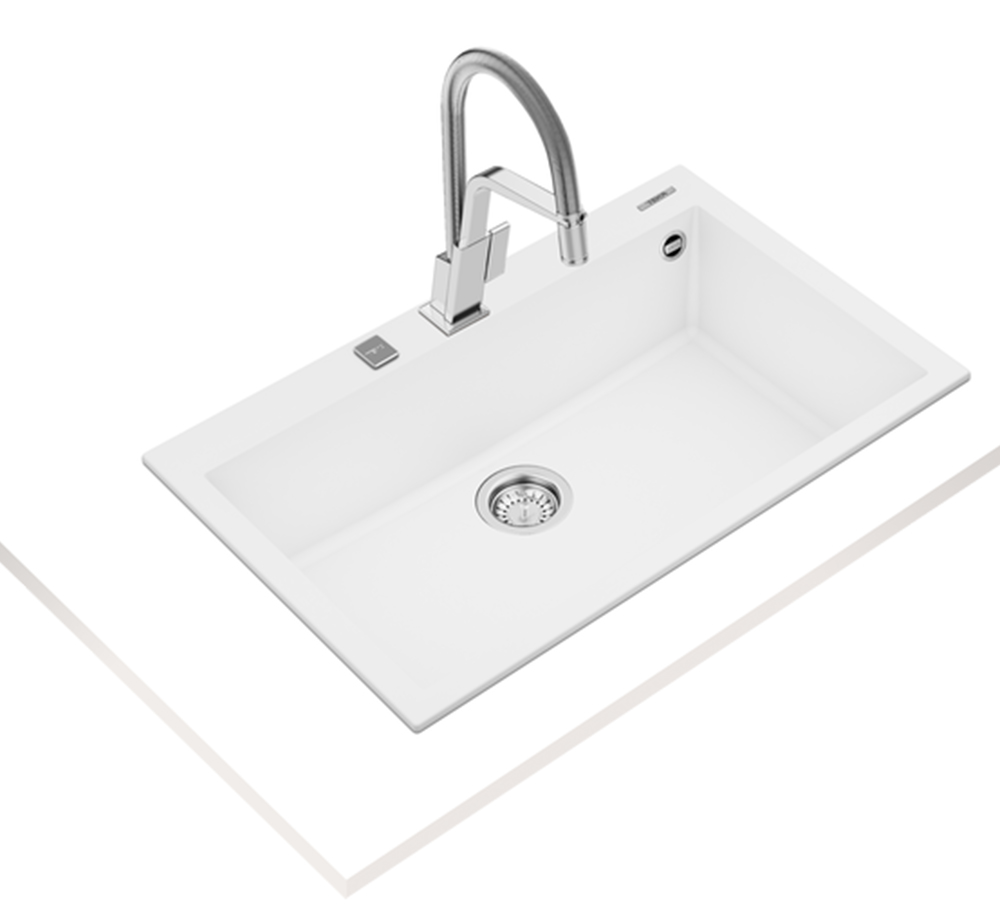 Chậu rửa chén Teka FORSQUARE 72.40 TG WHITE - Hàng chính hãng