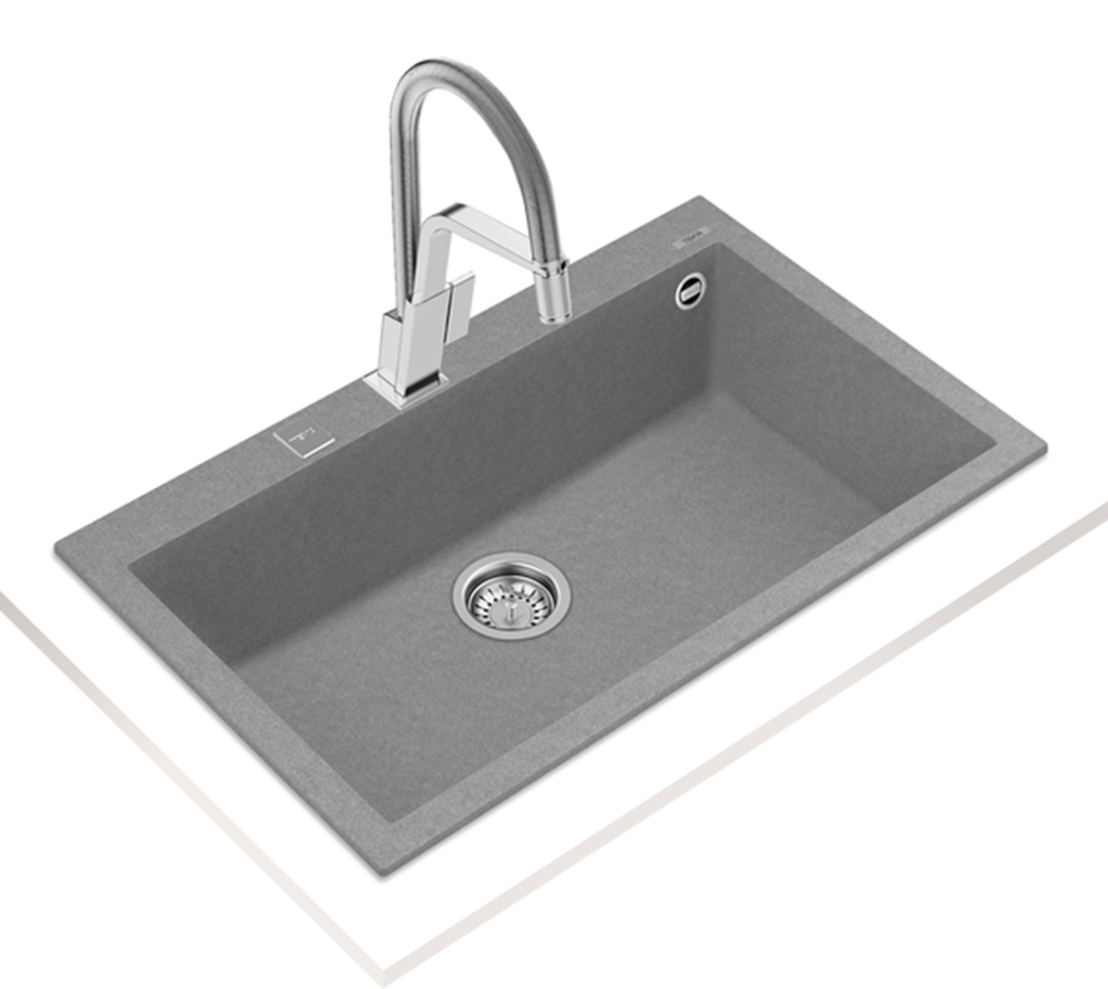 Chậu rửa chén Teka FORSQUARE 72.40 TG BLACK - Hàng chính hãng