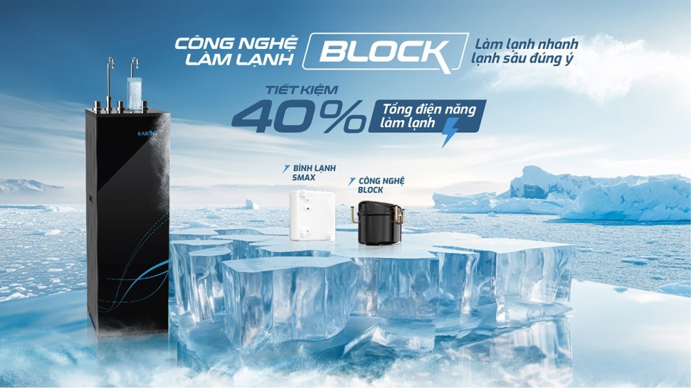 Máy lọc nước có chức năng làm lạnh Karofi KAD-M55 - Hàng chính hãng