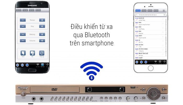 đầu karaoke Arirang AR-36MB kết nối bluetooth