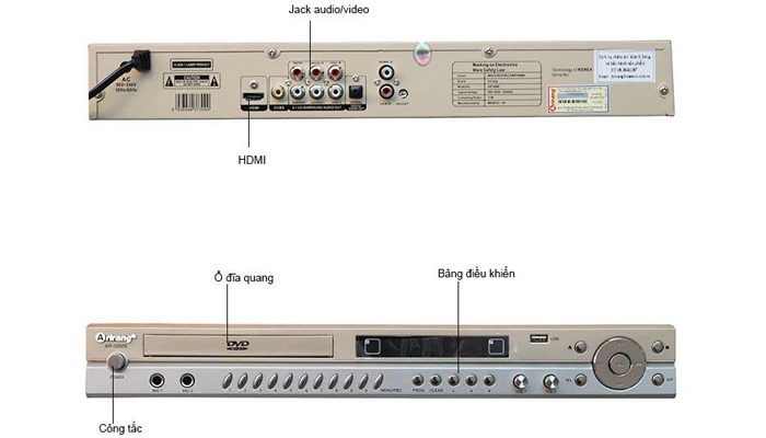 thông số đầu karaoke Arirang AR-36MB