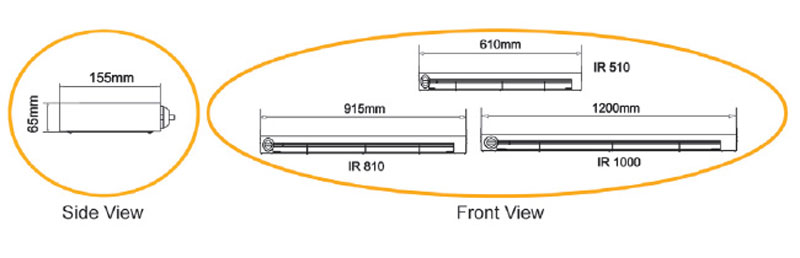 Đèn giữ nóng thức ăn Berjaya IR-1000 - Hàng chính hãng