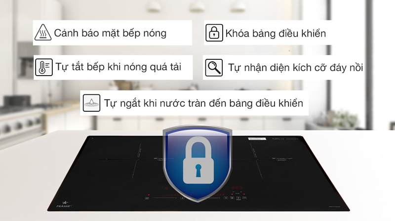 Bếp điện từ đôi lắp âm Pramie PRTH-2022 - Hàng chính hãng