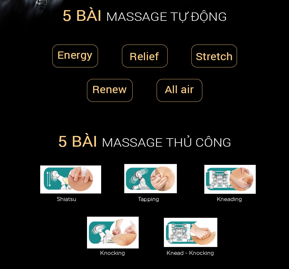 Ghế Massage 4D Black Diamond Buheung MK-5600 - Hàng chính hãng
