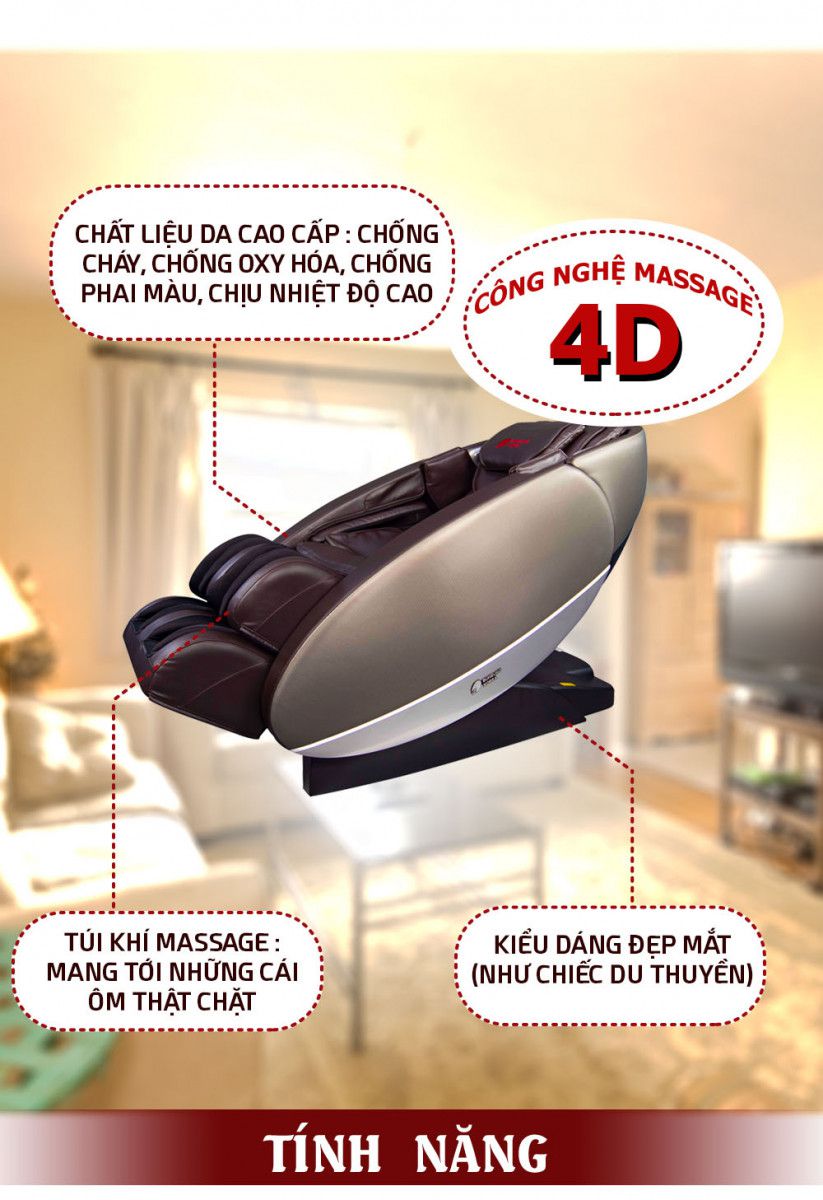 Ghế Massage 4D UFO Universe Buheung MK-7800 - Hàng chính hãng