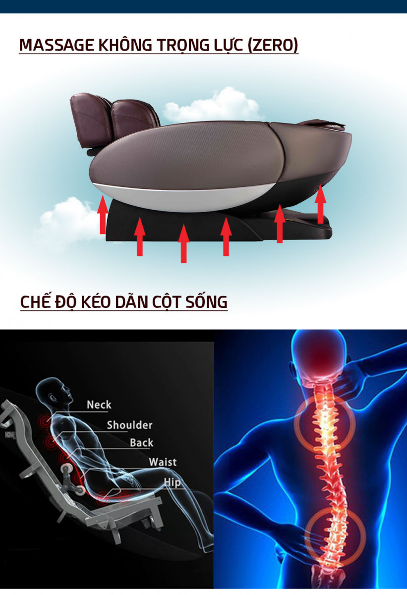 Ghế Massage 4D UFO Universe Buheung MK-7800 - Hàng chính hãng