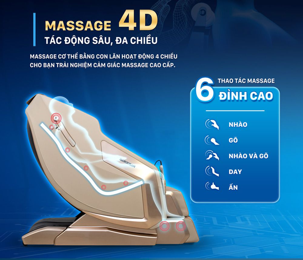 Ghế Massage Daikiosan DKGM-30002 - Hàng chính hãng