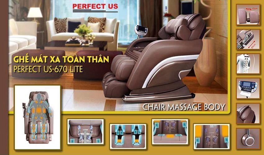  Ghế massage perfect us-670 lite 