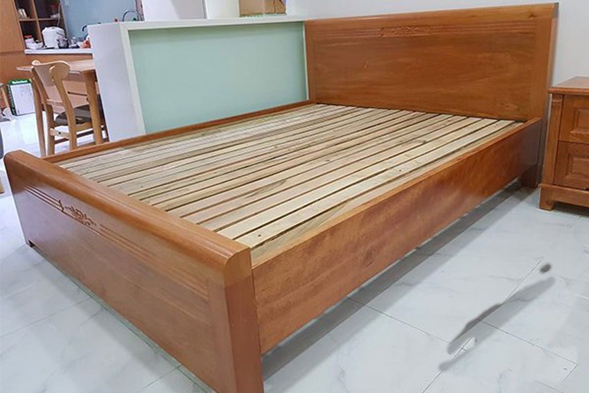 Giường gỗ đinh hương 1,6m x 2m - Hàng chính hãng