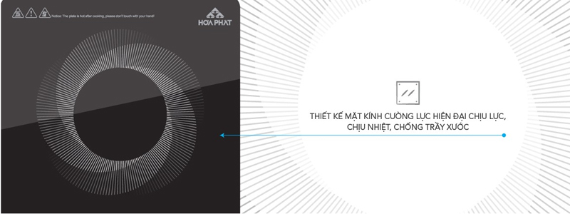 Bếp điện từ đơn Hòa Phát HPC D11A2 - Hàng chính hãng