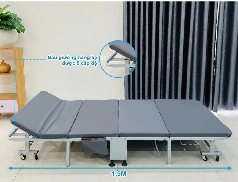 Giường xếp gấp gọn di động Sumika 386A - Hàng chính hãng