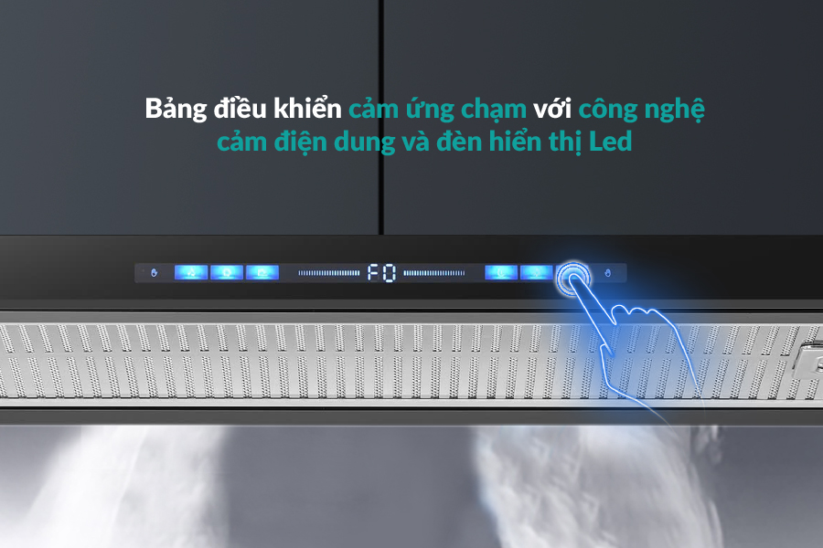 Hút mùi âm tủ , tự động mở cửa GrandX GX H70F75SB - Hàng chính hãng