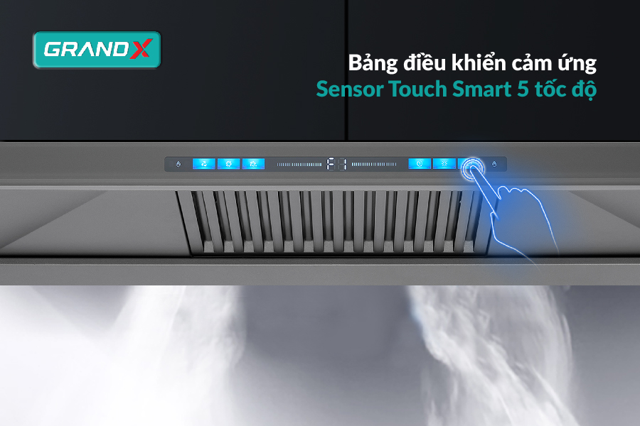 Hút mùi áp tường chữ T GrandX GX H90T81SG - Hàng chính hãng