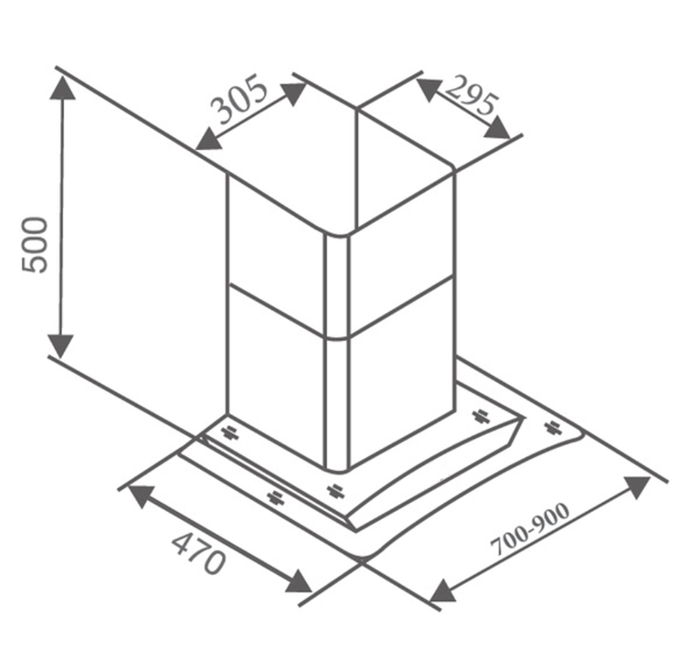 Máy hút mùi tum kính Canzy CZ-3990Q - Hàng chính hãng