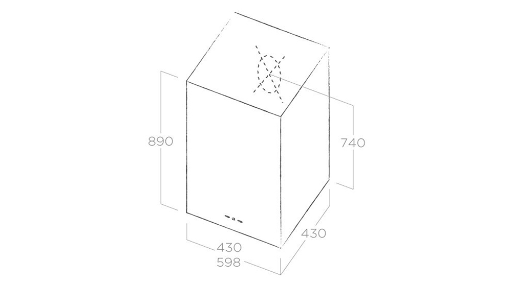 Máy hút mùi áp tường Elica KUADRA IX/A/43 - Hàng chính hãng