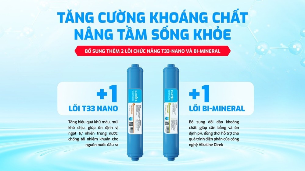Máy chuyển đổi Hydro-ion kiềm Karofi KAE-S18 - Hàng chính hãng