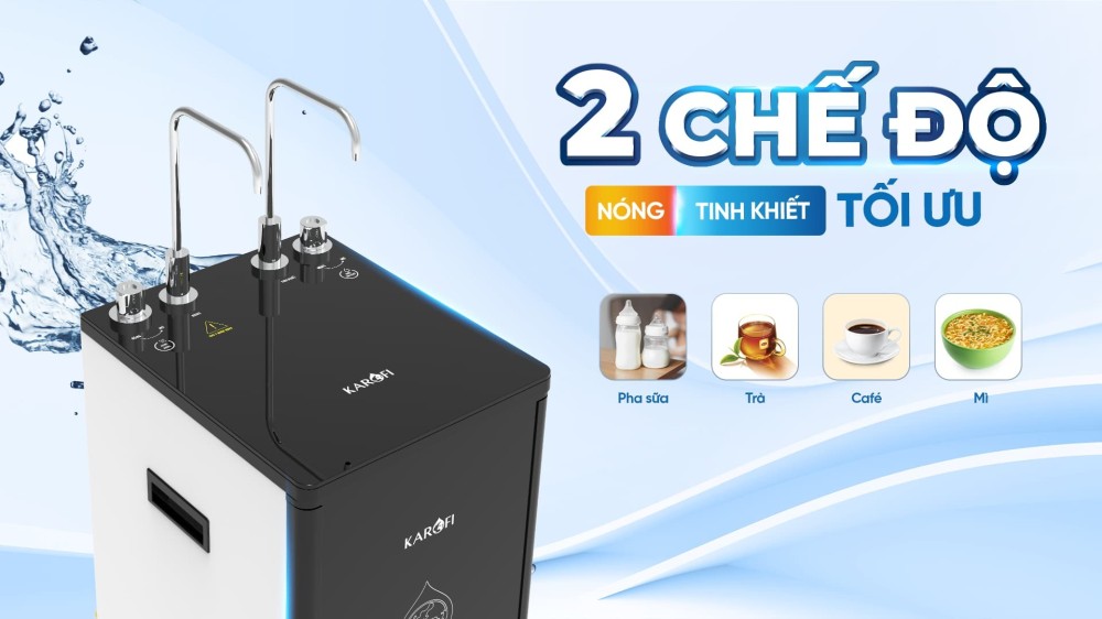 Máy lọc nước nóng nguội Karofi KAH-D10 - Hàng chính hãng