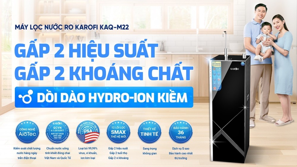 Máy Lọc Nước Thông Thường Karofi KAQ-M22 - Hàng chính hãng