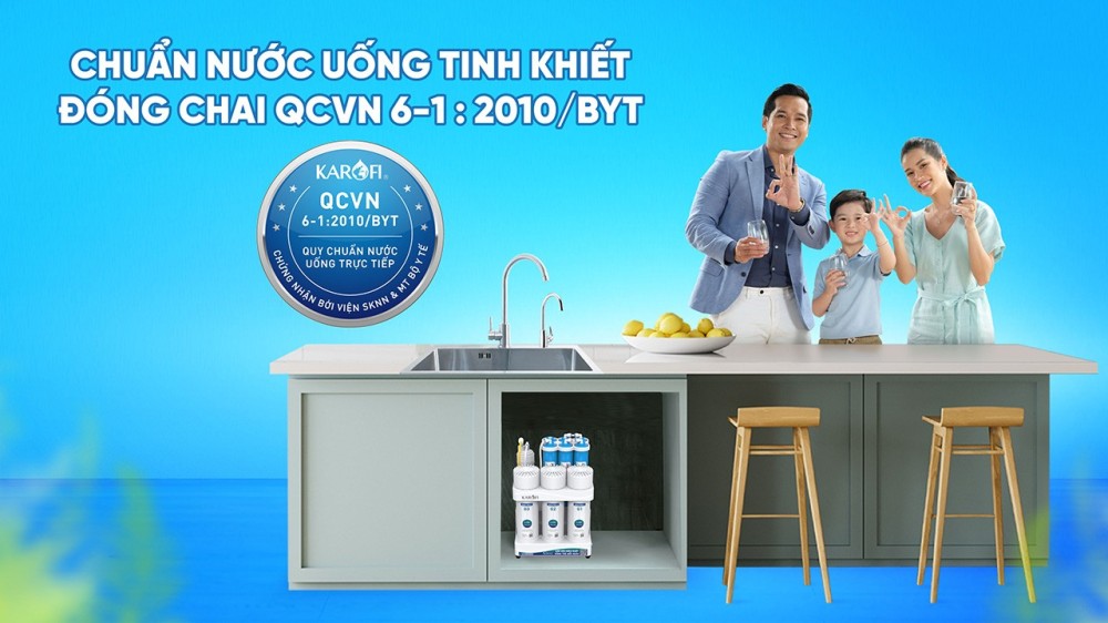 Máy lọc nước để gầm Karofi KAQ-U03 PRO - Hàng chính hãng