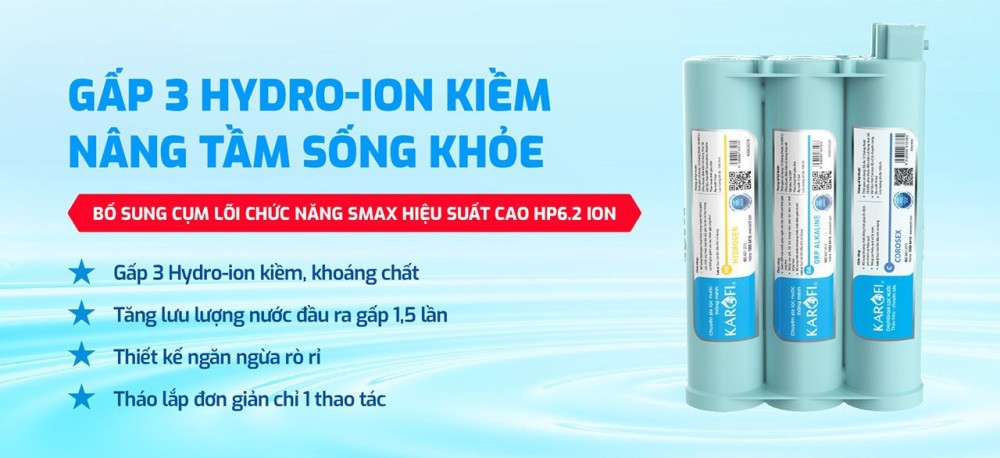 Máy chuyển đổi Hydro-ion kiềm Karofi KAE-S16 - Hàng chính hãng
