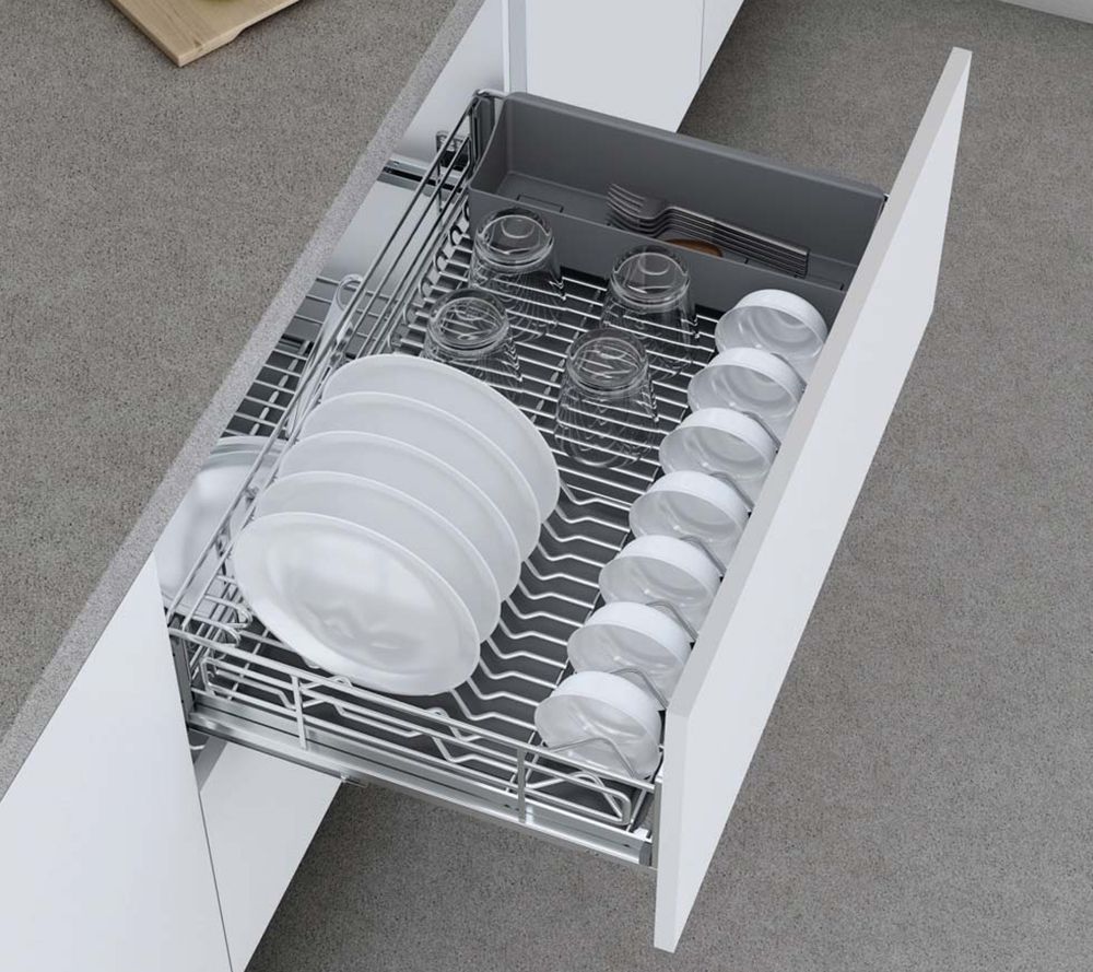 Kệ xoong nồi nan dẹt inox âm tủ Gerari DOS1.800 4