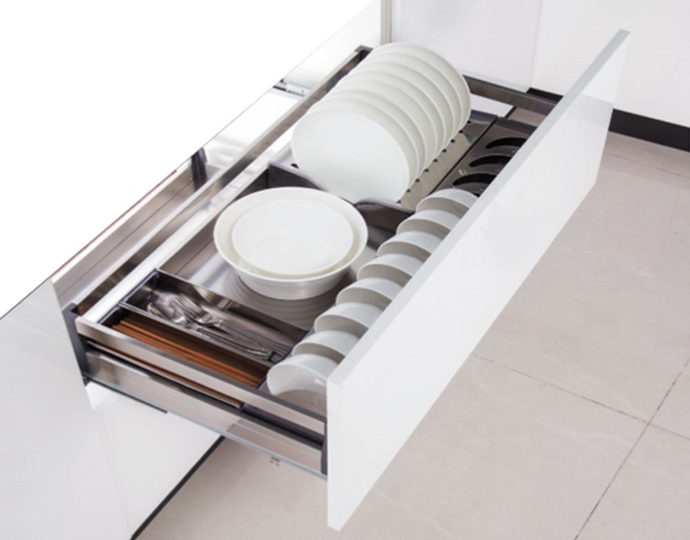 Kệ bát dĩa Inox lắp thùng/cánh Gerari GR9-A/B600 - Hàng chính hãng