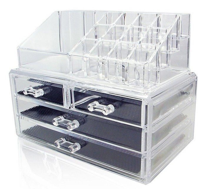 Kệ mỹ phẩm 4 tầng trong suốt - Hàng chính hãng