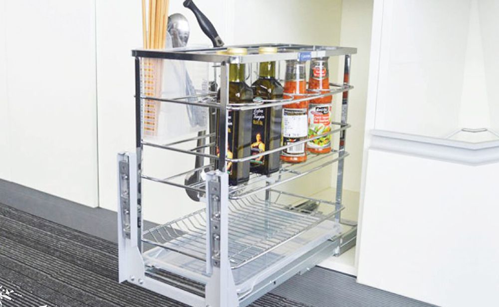 Kệ gia vị nan dẹt Inox Gerari DV.300 - Hàng chính hãng