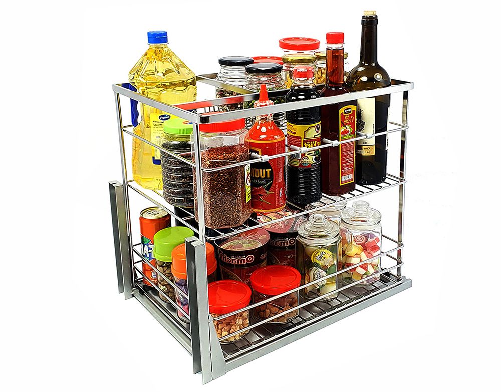 Kệ gia vị nan dẹt Inox Gerari GV.300 - Hàng chính hãng