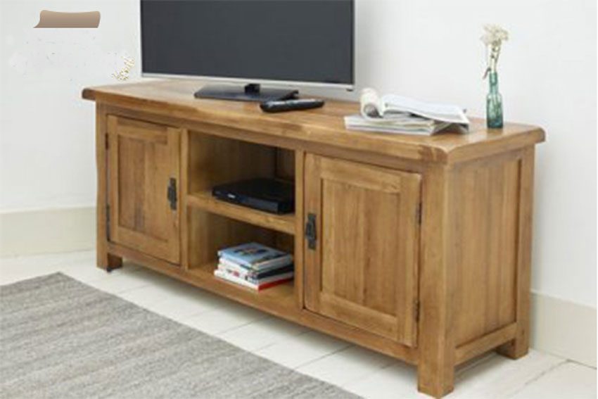 Kệ tivi gỗ sồi, hàng xuất khẩu Châu Âu 1m2 - Hàng chính hãng