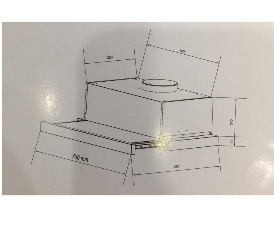 Máy hút mùi Eurosun EH-70AF86W - Hàng chính hãng