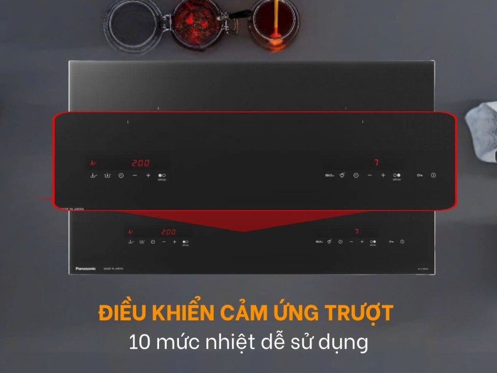Bếp từ đôi âm Panasonic KY-C1W70KRA 3200W - Hàng chính hãng