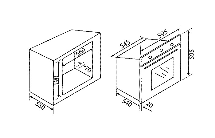 Thông số kỹ thuậtlò nướng Malloca EB-56RG-5C11