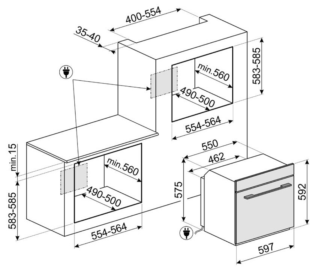Lò nướng âm tủ SMEG SO6102TS 536.64.982 - Hàng chính hãng