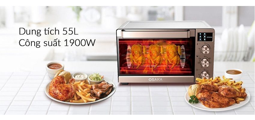 Lò nướng Osaka TO-55LW - Hàng chính hãng