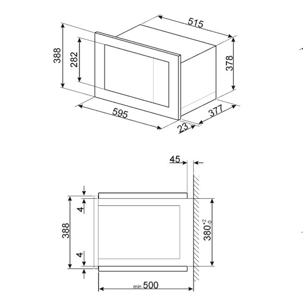 Lò vi sóng âm tủ SMEG FMI325X - Hàng chính hãng