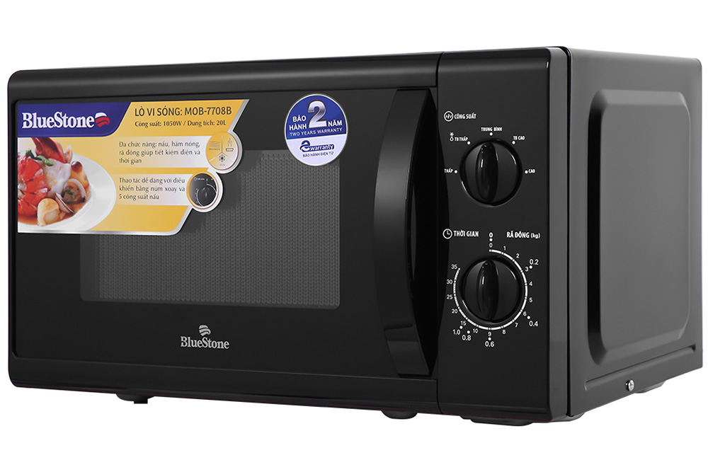 Lò vi sóng 20 lít Bluestone MOB-7708B - Hàng chính hãng
