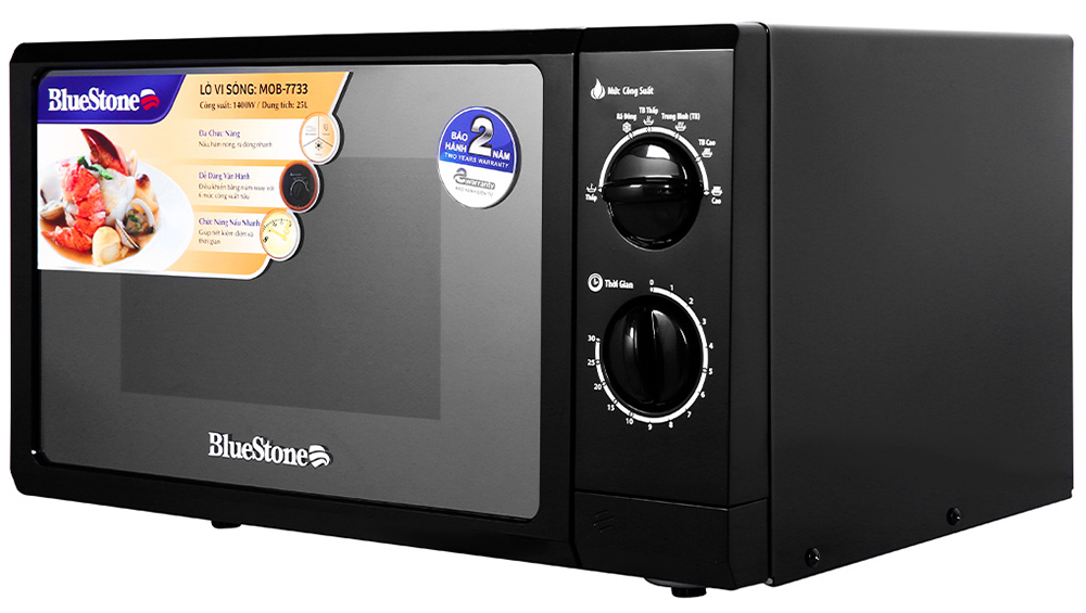 Lò vi sóng cơ Bluestone 25 lít MOB-7733 - Hàng chính hãng