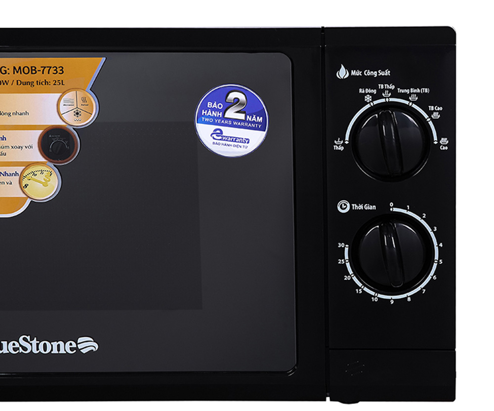 Lò vi sóng cơ Bluestone 25 lít MOB-7733 - Hàng chính hãng
