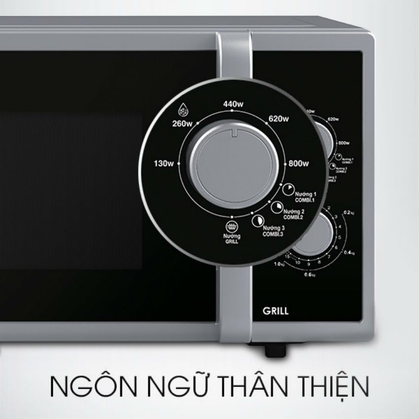 Lò Vi Sóng Có Lò nướng Sharp R-G322VN-S - Hàng chính hãng