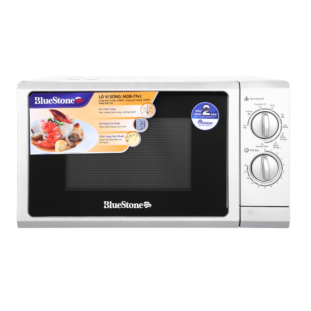 Lò vi sóng có nướng 25 lít Bluestone MOB-7741 - Hàng chính hãng