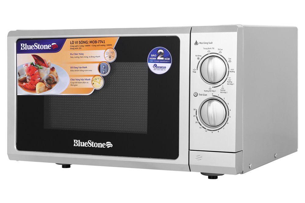 Lò vi sóng có nướng 25 lít Bluestone MOB-7741 - Hàng chính hãng
