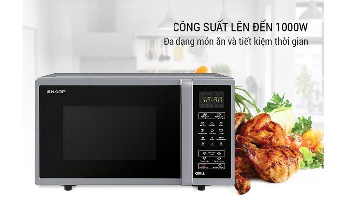 lò vi sóng có nướng điện tử Sharp R-G372VN-S