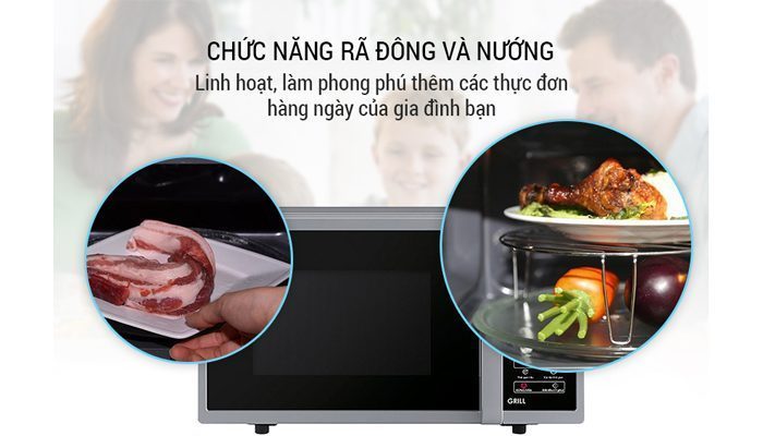 lò vi sóng có nướng điện tử Sharp R-G372VN-S 23L