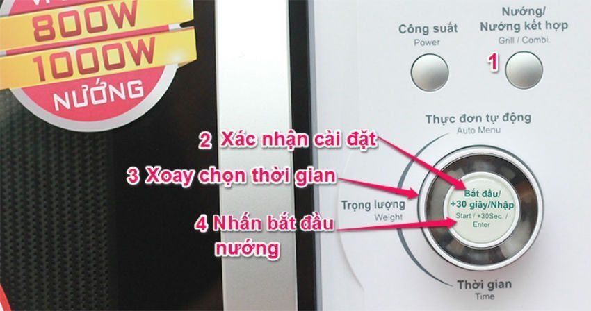 Lò Vi Sóng Có Nướng Sharp R-G371VN-W - Hàng chính hãng