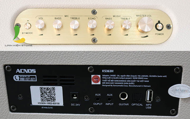 Loa xách tay Acnos KS363H - Hàng chính hãng
