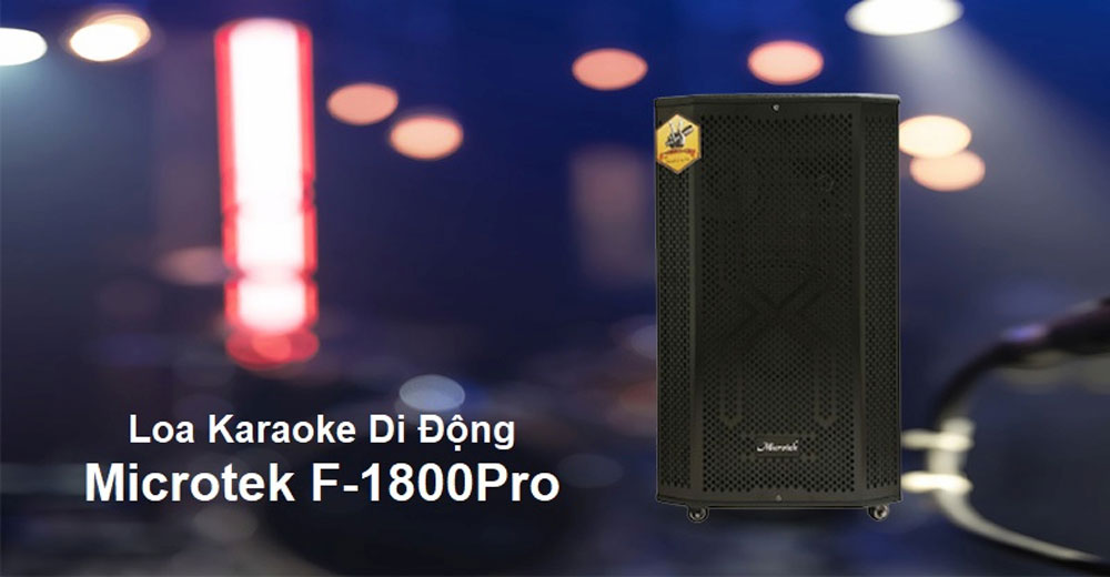 Loa karaoke di động Microtek F-1800 PRO - Hàng chính hãng