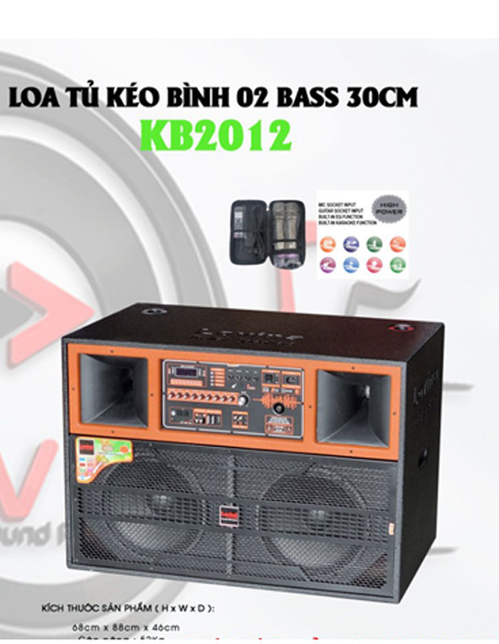 Loa tủ kéo bình Lovina KB2012 - Hàng chính hãng